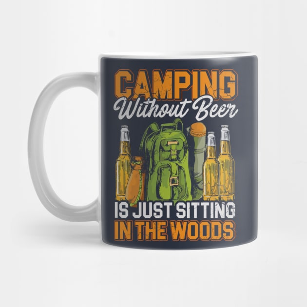 Camping Beer Outdoors by E